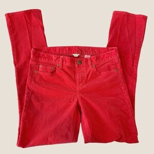 J Crew Corduroy Skinny Leg Pant